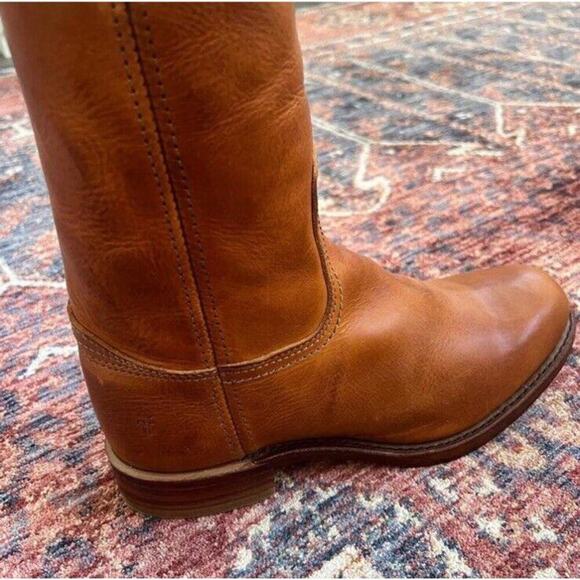 FRYE Men’s Short Campus Boots Inside Zipper Zip Up Square Toe